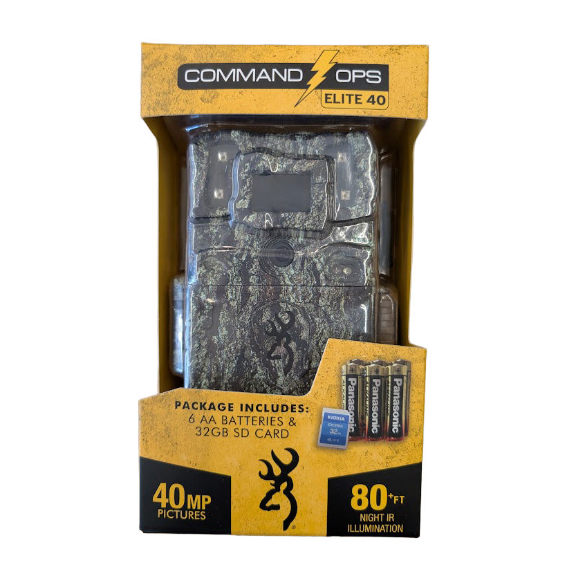Browning Command Ops Elite 40 Bundle Boxed includes AA Batteries and SD Card