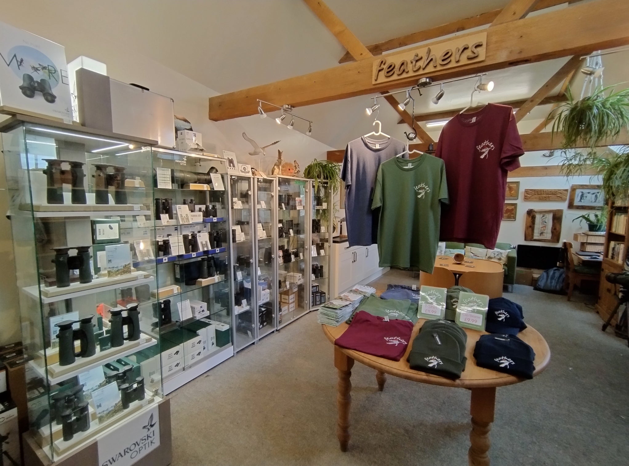 Feathers shop binocular cabinets and clothes