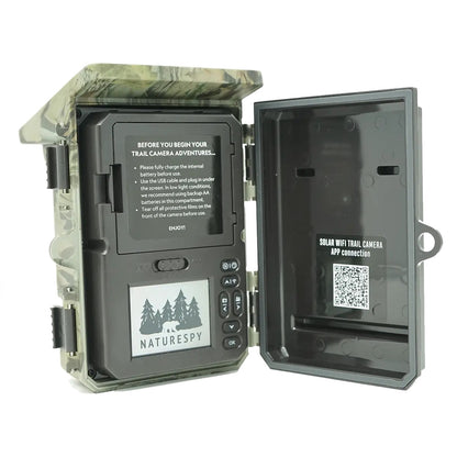 NatureSpy Helarctos Solar Trail Camera Inside Open