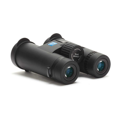 RSPB Avocet 10x42 Binoculars focus wheel and eyecups top view
