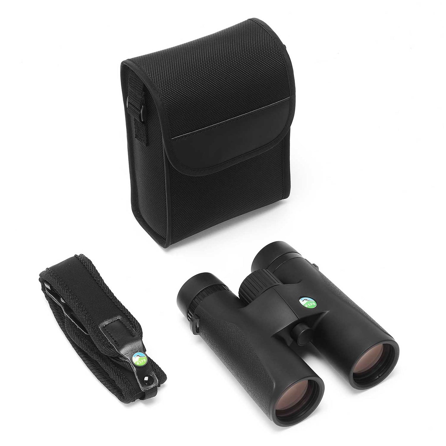 RSPB Skylark 8x42 binoculars, strap and case