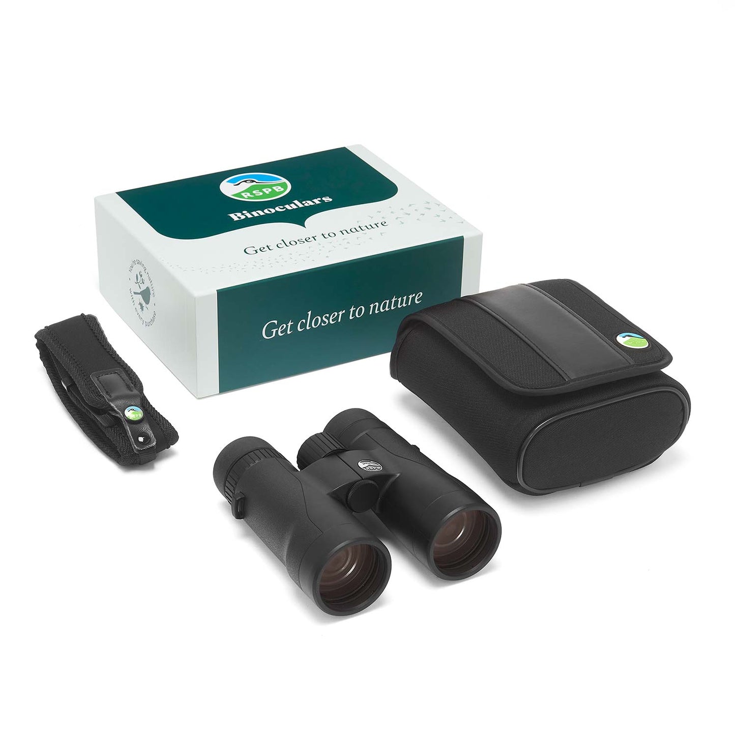 RSPB Sparrowhawk 42mm Binoculars, Case, Strap and Box kit