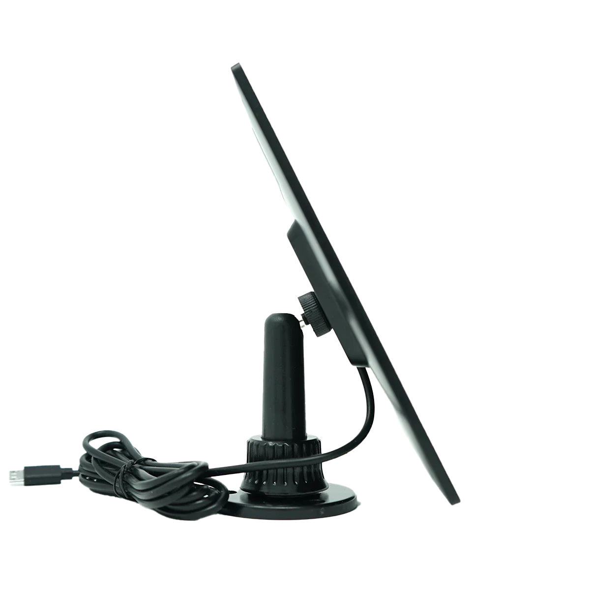 NatureSpy Solar Panel for WiFi Wildcam 2 and 3 side view with adjustable ball head
